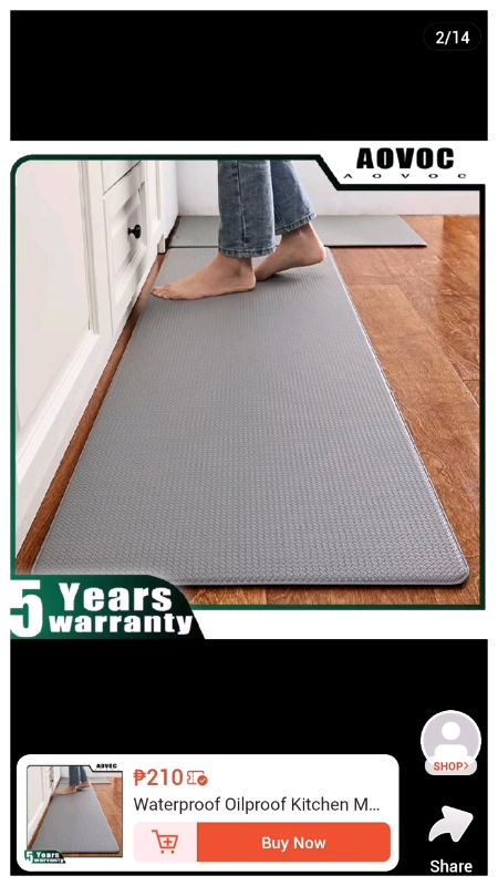 Kitchen Mat non slip mat suction #Kitchen #Home #decor #nonslip #floormat #FreeCoinsInShopeeVideo #ShopeePHPaydaySale #trending