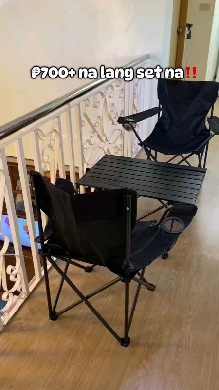 camping table and chair set buy 1 take 2 camping chair and table camping equipment camping chair #CampingTableandChairs