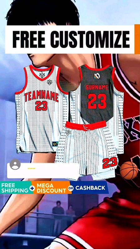 FREE CUSTOMIZED TEAMNAME, LAST NAME & JERSEY NUMBER. #jersey #sublimation #basketballjersey #jerseyshorts #jerseysando