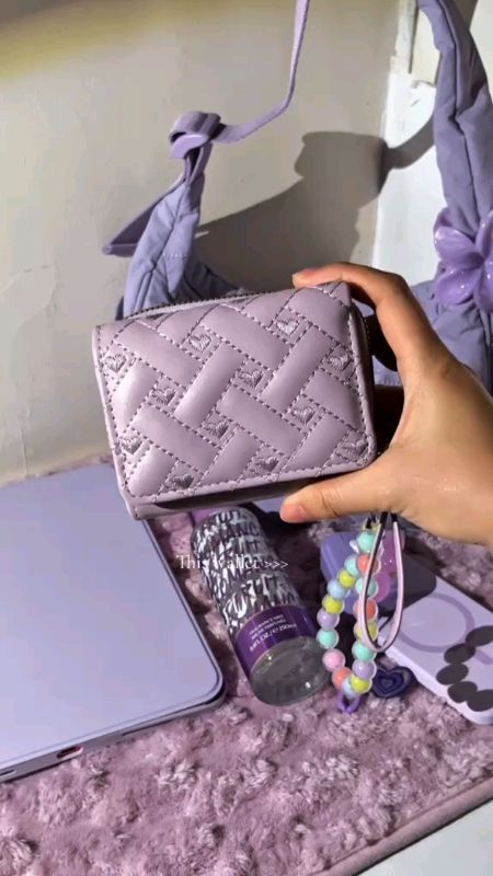 Womens Wallet Short Womens Coins Purse#FreeCoinsInShopeeVideo