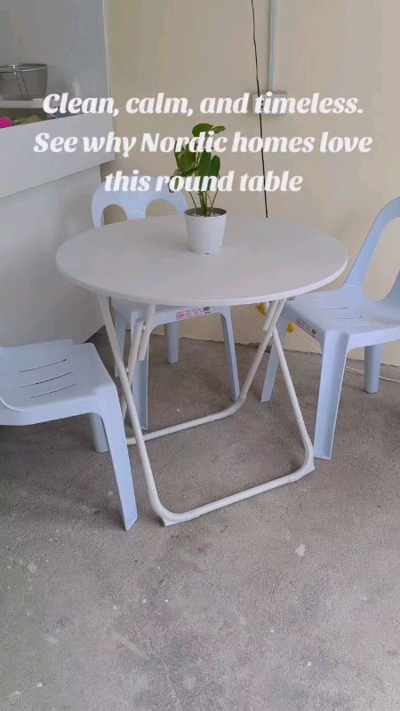 Hindi mo na kailangang maghanap — ito na ang viral item na dapat nasa cart mo!#NordicTable #RoundTable #WhiteRoundTable #ScandinavianStyle #minimalist