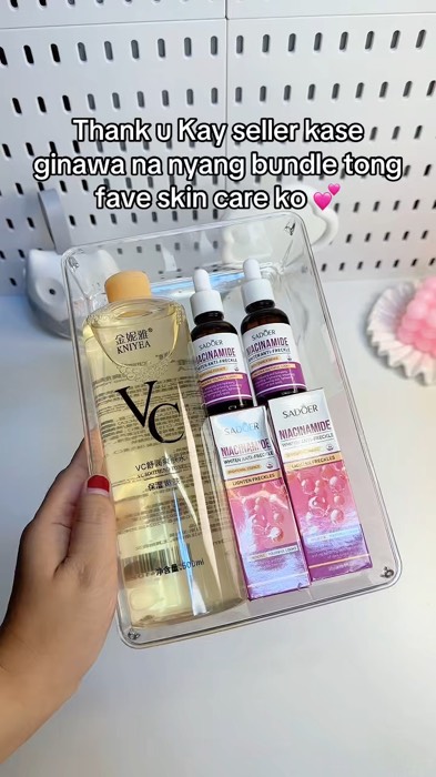 Vitamin C toner + 2pcs Niacinamide anti-freckle serum #antifreckleserum #serum #niacinamideserum #vitaminCtoner