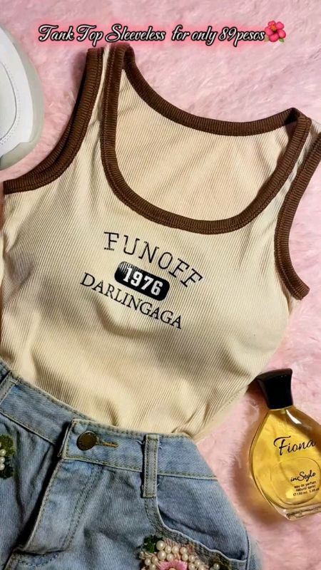 #【Fast shipping】Korean Style Cotton Letter Embroidered Sports Sleeveless Vest Top Sexy Tank Tops For women #trendytops #ladiestops #tanktops #vest