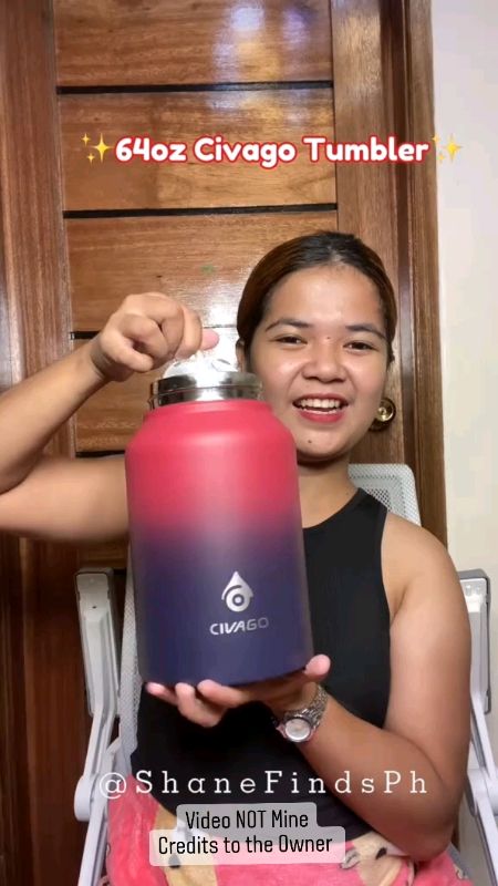 CIVAGO Wide Mouth with Sports Lid Insulated Tumbler #FreeCoinsInShopeeVideo #CIVAGO #tumbler #insulatedtumbler #waterbottle #hotandcold #aquaflask #fy