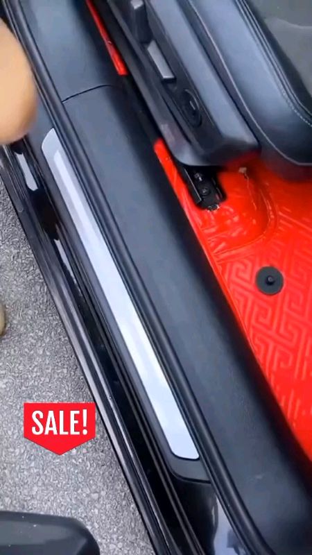 4pcs Set Car Door Side Step Sill Strip Anti Scratch Side door step Carbon fiber #MasMuraSaShopee