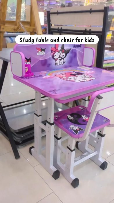 ￼Kids Study Desk and Chair Boys girls Study table Writing Desk For Kids adjustable table