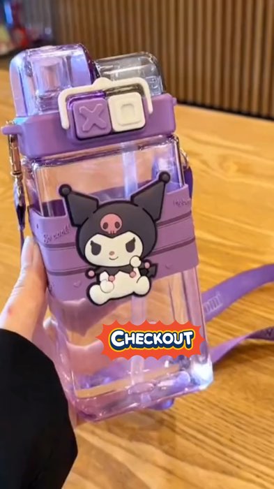 Kuromi water bottle for kids #buynow #MasMuraSaShopee #FreeCoinsInShopeeVideo