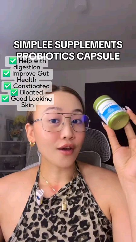 Simplee Supplements Probiotics Capsule🌱☘️ #probitotics #probiotic #guthealth #fatloss #slimming #vitamins #bloated #tummy
