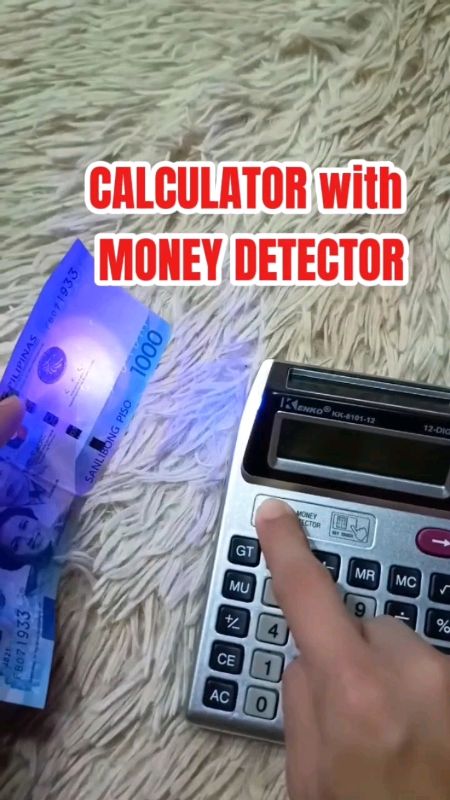 CALCULATOR WITH MONEY DETECTOR #FreeCoinsInShopeeVideo