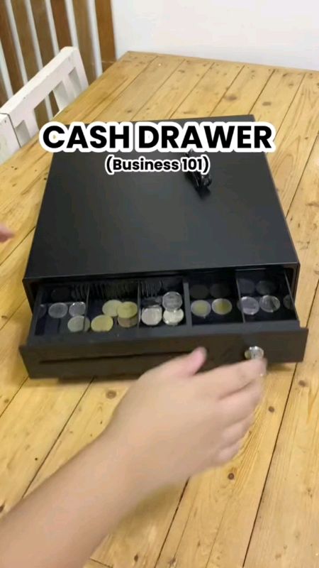 #FreeCoinsInShopeeVideo #Cash #Drawer #Storage #Metal #Box with #Key #Cashier #Safety #Security #Lock #Shopeevideo