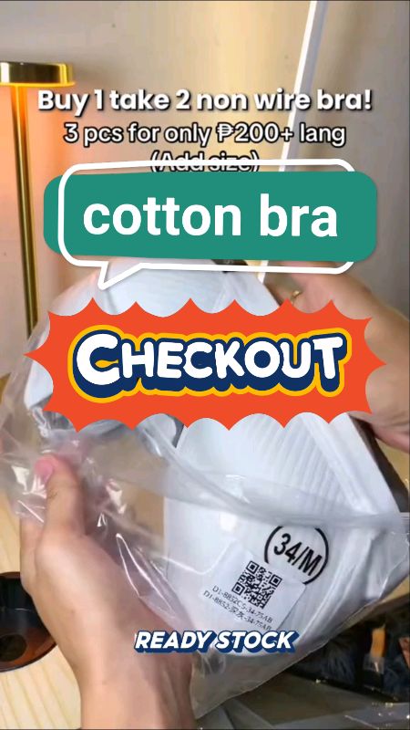 cotton bra 3pcs #ShopeePHPaydaySale #MasMuraSaShopee #FreeCoinsInShopeeVideo