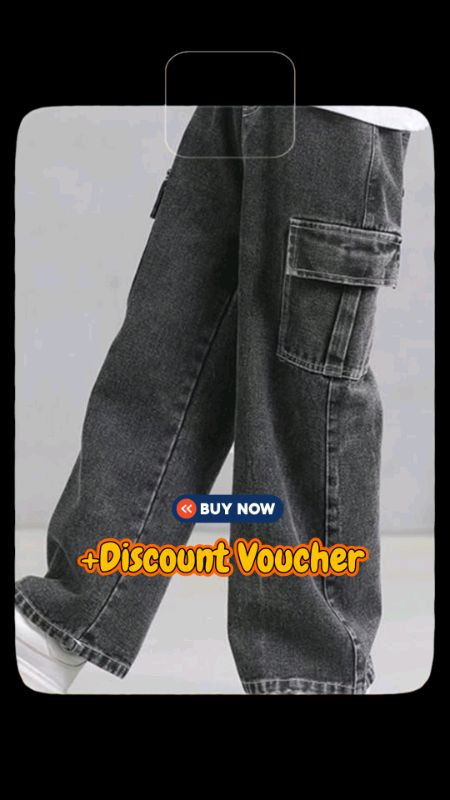 Check out Korea Jeans Cargo Pants for Kids Boys with 6 Pockets Loose Fit Jeans #ShopeePHPaydaySale #FreeCoinsInShopeeVideo #XtraChallenge #fyp #fy