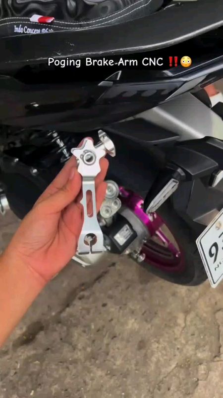 Rear Break Arm CNC Pure Alloy High-quality #breakarm #cnc #motoraccessories #motorparts #buynow #buyme #shopeebudol #shopeefinds #universal #shopee