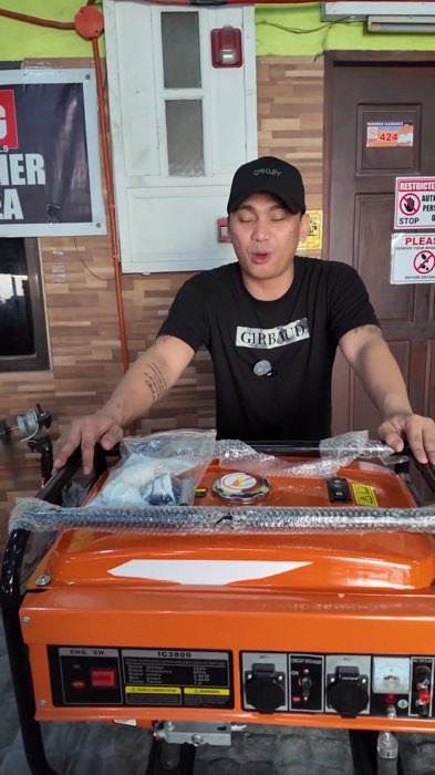 Heavy Duty Generator 💪 ang ganda ng quality at tipid sa gasolina hindi pa masyado maingay 🥰 #generator #gasolinegenerator #4strokegenerator #4stroke