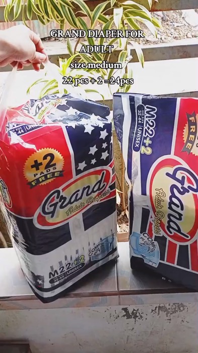 Grand adult diaper medium 22pcs checkout na hbng nka sale pa‼️ #adultdiaper #sulitSaShope #ShopeePhPaydaySale #FreeCoinsdInShopeeVideo #masmurasashope