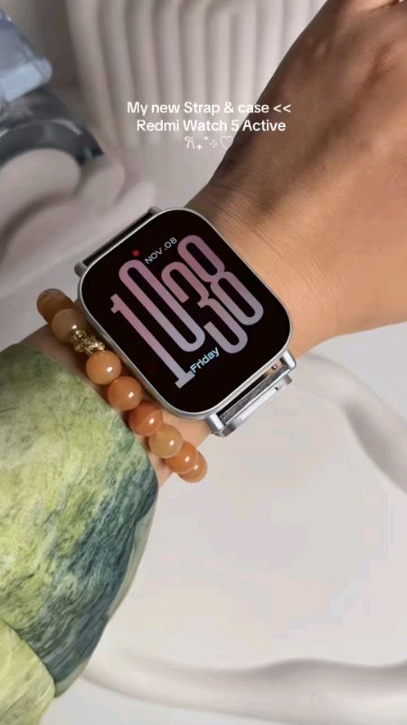 Replying to @qwerty yes this pretty metal replaceable metal Strap. 𐙚🫧✨  #strapwatch #strapforsmartwatch #watchstrap #fyp #smartwatchstrap #smartwatc