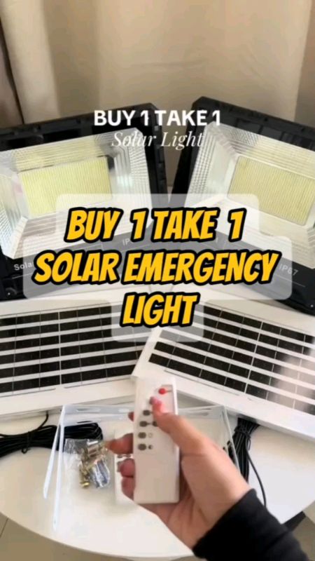 DME Buy 1 Take 1 Solar Emergency  Sensor LED Outdoor Light waterproof Street Lights #emergencylight #streetlight #solarlight #MasMuraSaShopee