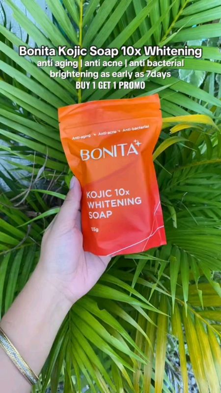 #bonita kojic soap 10x whitening with niacinamide 135g pampaputi sa balat #whiteningsop#10xpampaputi