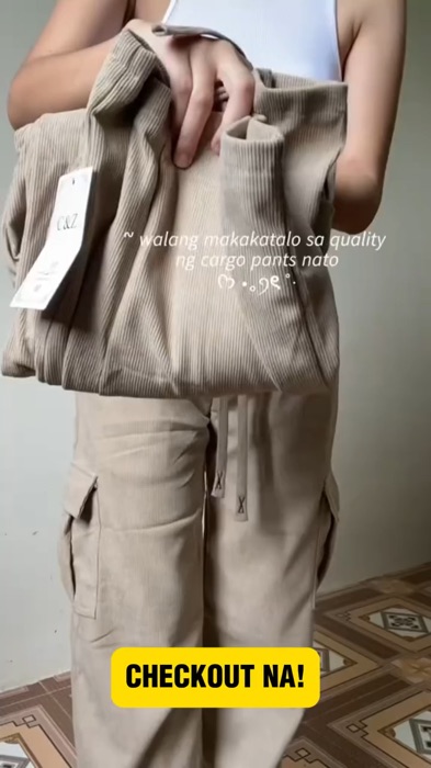 Elegant & affordable Cargo pants 😍🥰 #cargopants #pants #cargo #trending #shoppe