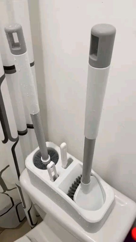 Autox Multifunction Brush For Bathroom Cleaning 360° No Dead Angle 4 In 1 Toilet Brush Cleaning Set#freeCoinsInShoppe #goodquality #masmurasashoppee