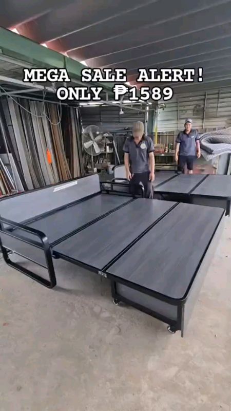 Portable Folding Bed Double Deck Bed Person Household Simple Small Bed Adult Rental Room#FreeCoinsInShopeeVideo #MasMuraSaShopee
