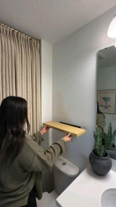 Wall floating shelves#floatingshelves #homefinds #homedecor