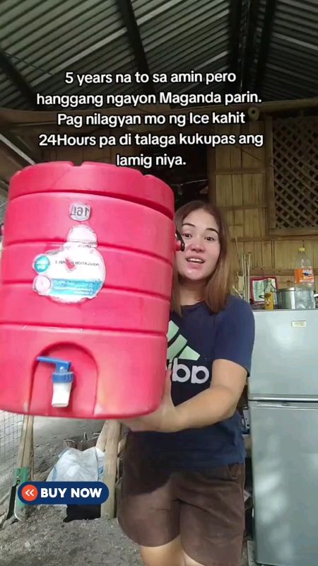 【Sa stock】Water Jug With Faucet Cooler Jug Milk Tea Bucket 16L &  21L Stainless Steel Thermos Bucket#haizahhayefah