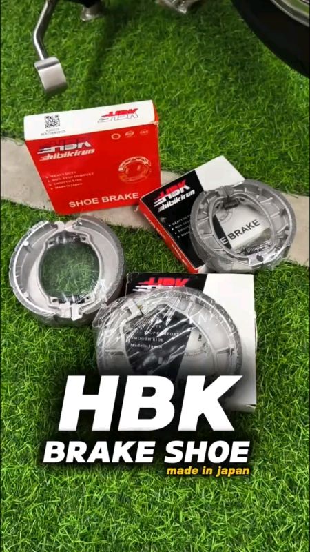 HBK Motorcycle Rear Brake Shoe For XRM/WAVE/SMASH/CLICK/TMX/BEAT Made in Japan#masmurasashopee #trendinginshopee