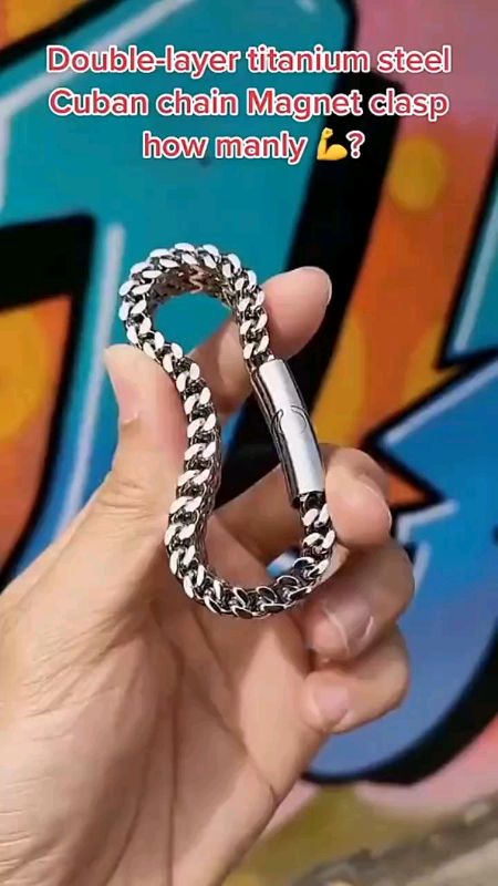 #stitch with ramjemawosic #masmurasashopee #hugotsashopee #fyp #trending #viralCusoul Silver Cuban Chain Bracelet  Silver Stainless Steel Fashion Chai