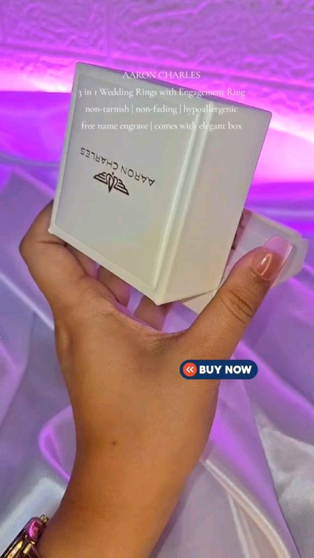 (AC) 3 in-1 Free Engraved Name Wedding Ring With Free Engagement Ring #shopee#bigsale#wow#ganda#orderna