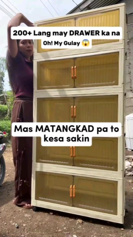 Foldable Cabinet Napakamura na lang guys. Habol na sa pag Check-out habang naka SALE pa🛍️🛒 #shopeesale #murangcabinet #foldablecabinet #drawer