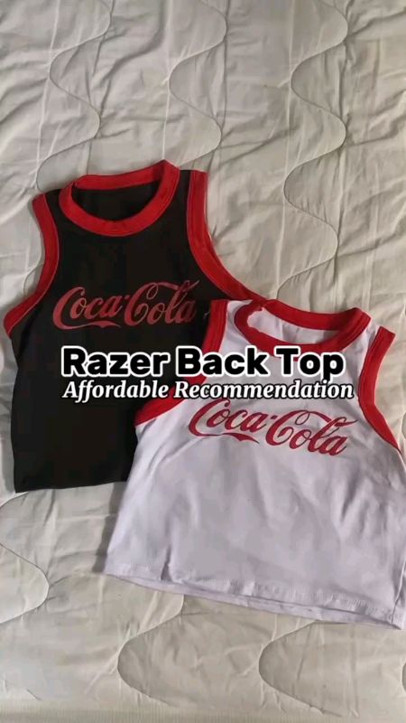 Buy 1 get 3pieces ‼️Kasya kahit xl 🥲 ganyan siya ka stretchable! #cocacola #razerback #top #cocacola #sandotop #affordable #budolfinds #freecoinsinsh