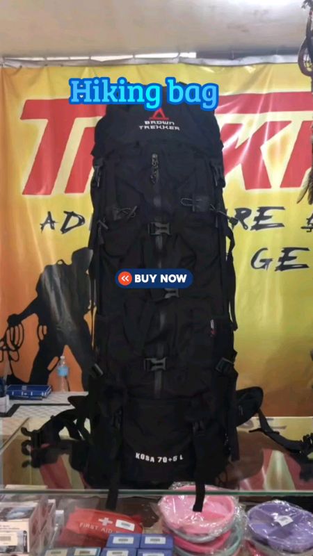 -KOSA BACKPACK 40+5 L, TREKKING / CAMPING , BROWN TREKKER#FreeCoinsInShopeeVideo #MasMurasaShopee #HugotSaShopee