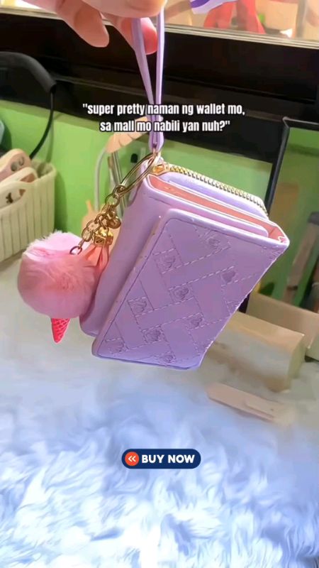 YQY Women Heart Embroider Wallet PU Leather Coin Purse Short Wallet For Women #Wallet #fyp #trending