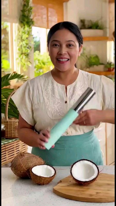 portable electric Coconut grater handheld #automatic #electric #coconutgrater #fyp #coconutshredder