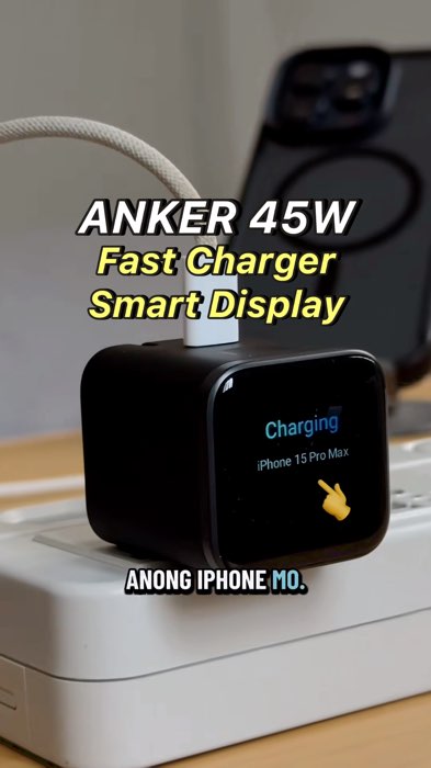 ANKER NANO CHARGER WITH DISPLAY #anker #ankernano #ankercharger #ankerfastcharger#smartcharger #FreeCoinsInShopeeVideo#trending#viral #sale #fyp#ctto
