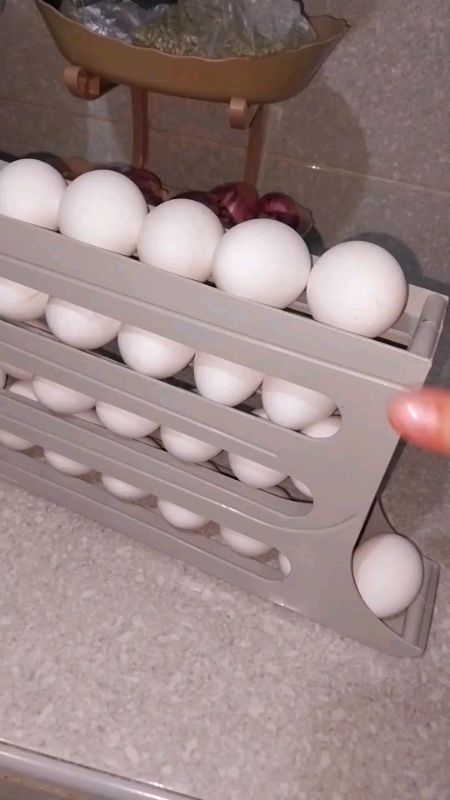 egg tray organizer.   #egg #eggtray #Kitchen