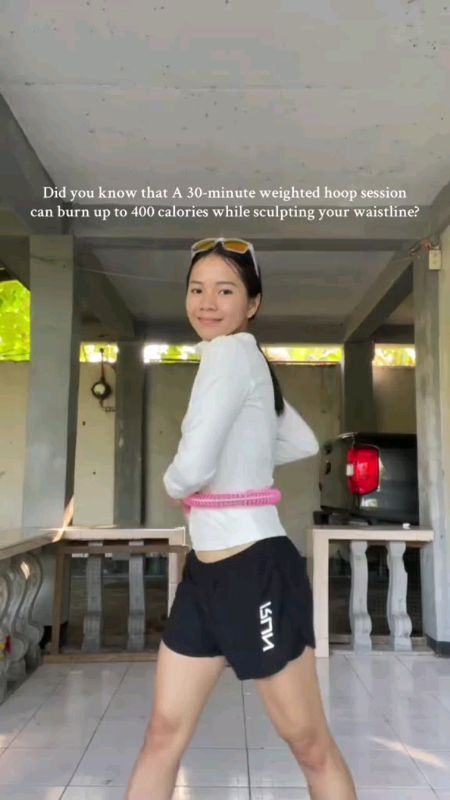 Burn calories and tone your waist with this weighted hula hoop—fun fitness anytime!#weightedhulahoop #hulahoop #weighted #Fitness #waistexercise