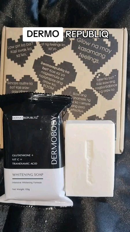 DErMO REPUBLIQ dermobody glutathione+ VIT C+ TRANEXAMIC ACID #dermobody #dermorepubliq #whiteningsoap #shopee #HugotSaShopee #viral #trending
