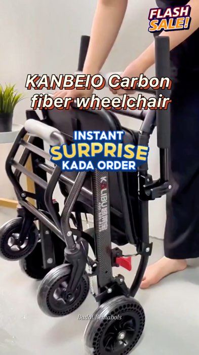 KANBEIO Carbon fiber wheelchair | Lightweight carbon fiber wheelchair #wheelchair #carbon #fyp #MasMuraSaShopee #freecoininshopeevideo