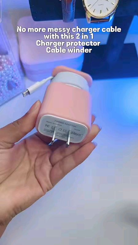 #Charger #protector #Charger #head #Silicone #organizer #Anti-breakage #Cable #winder #anti-tangle #DataCable #Cover #Suitable for 18/20W #tool #diy