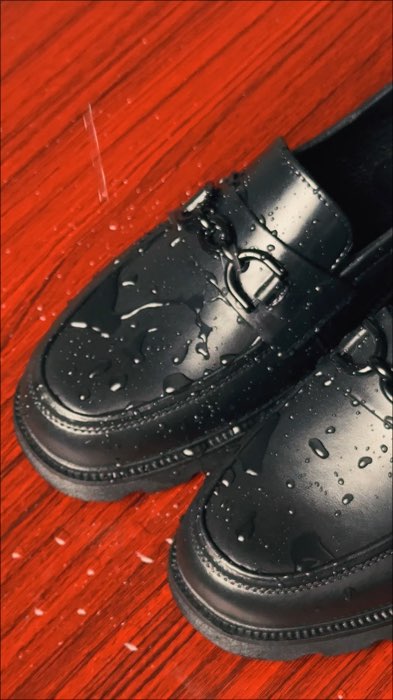 Rubber Black Shoes