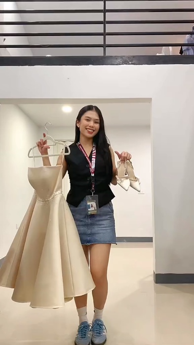 ￼Modern Filipiniana Gown-Duchess #graduation #modernfilipiniana #discounted #MasMuraSaShopee #shopeepaydaysale #sale #flashdeals #viral #fyp #fypage
