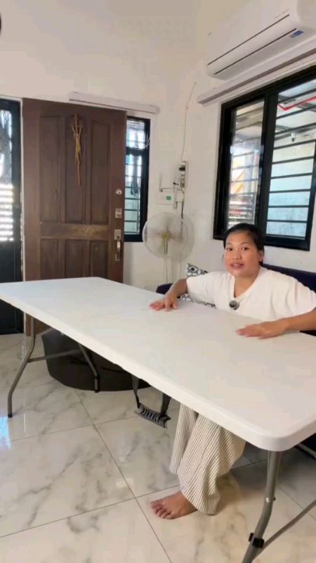 Check out Heavy Duty Folding Table –4/5/6FT Portable Plastic Table Picnic/ Camping Foldable Table Shopee now!#trending #fyp #viral