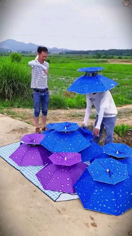Check out #Double layer Head #Umbrella For #Adults Big Umbrella folding Outdoor #Fishing Golf Umbrella Hat payong.