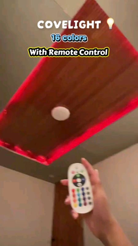 CEILING COVELIGHT RGB LED STRIP LIGHTS WITH REMOTE CONTROL! 😱💯✨ Ganda mga mare! Mag checkout na kayo! #RGBLights #goodquality #affordable #fyp