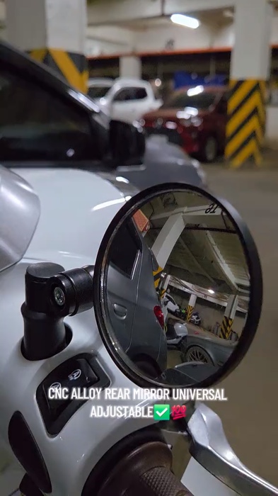 Round shape side mirror #motorcycle #spcnc #alloysidemirror
