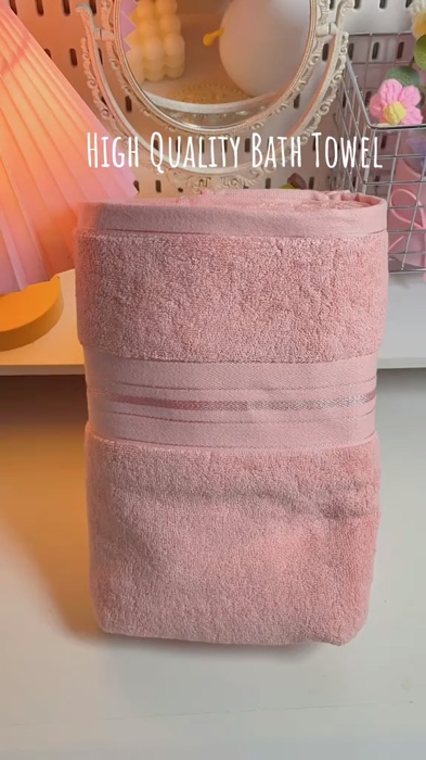 BATH TOWEL✨ High Quality Cotton Bath Towel, Large, Thicker and Super Absorbent💯🫶 #Bathtowel #Bathtime #buynow #checkout #MasMurasaShopee
