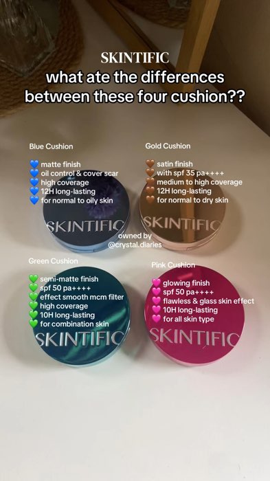 which one you want to try? 😍 #skintific #skintificcushion #cushionviral #makeup #fyp