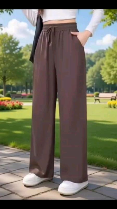 WOMEN PANTS WIDE LEG #highwaist #cottonlinen #summercasualpants #looseretro #fy #MasMuraSaShopee